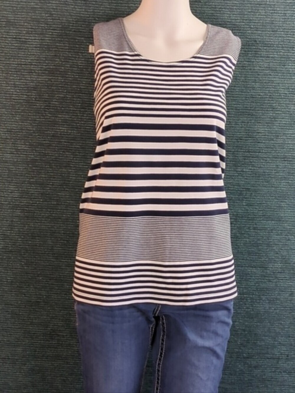 Kitty Rescue! Land's End Striped Tank Top